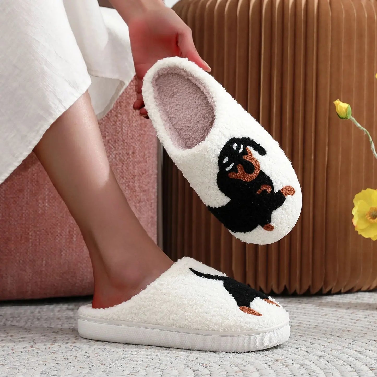 Winter Dachshund Slippers