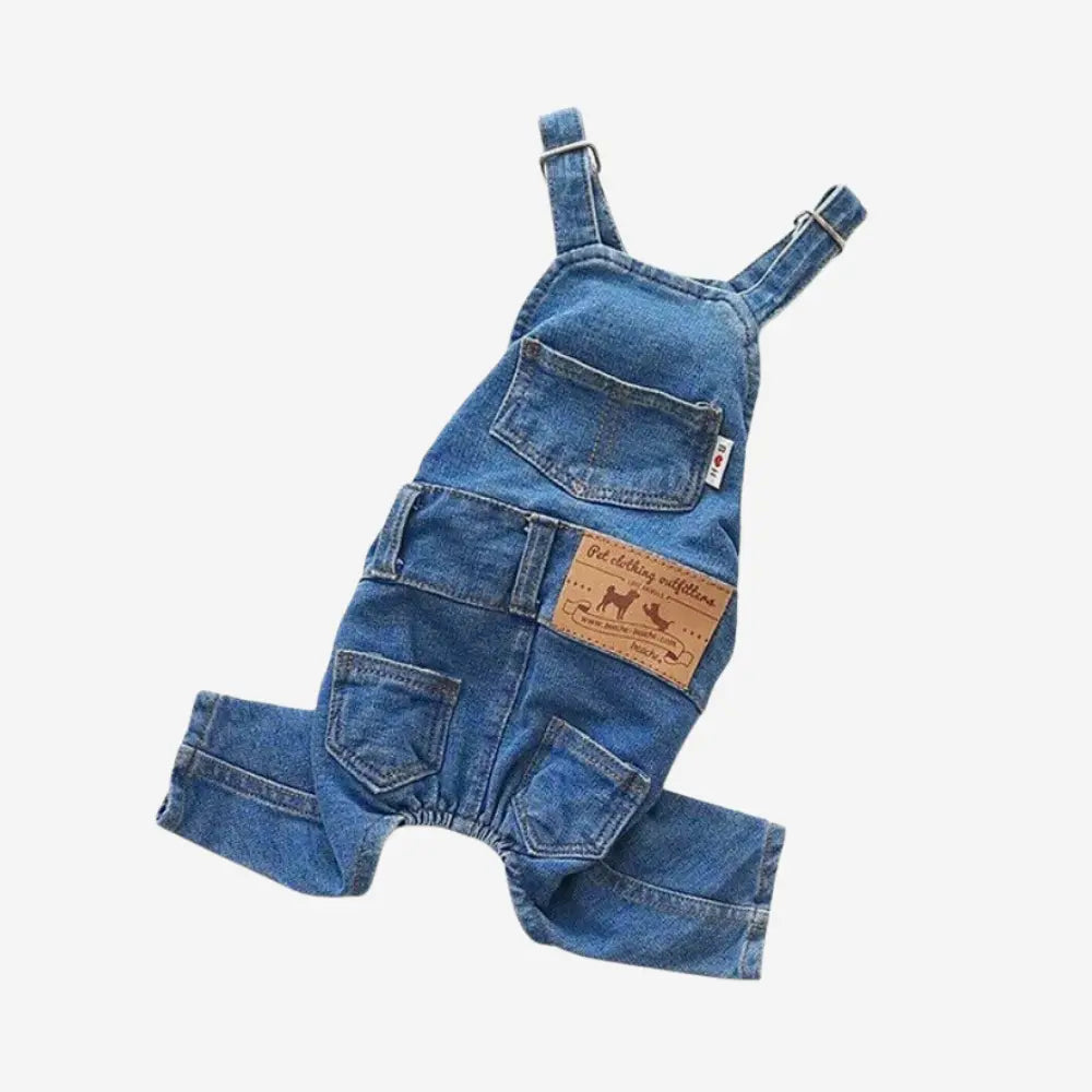 Dog Denim Overalls