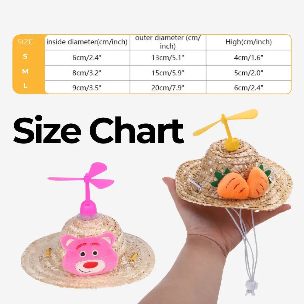 SpinStraw™ Dog Hat