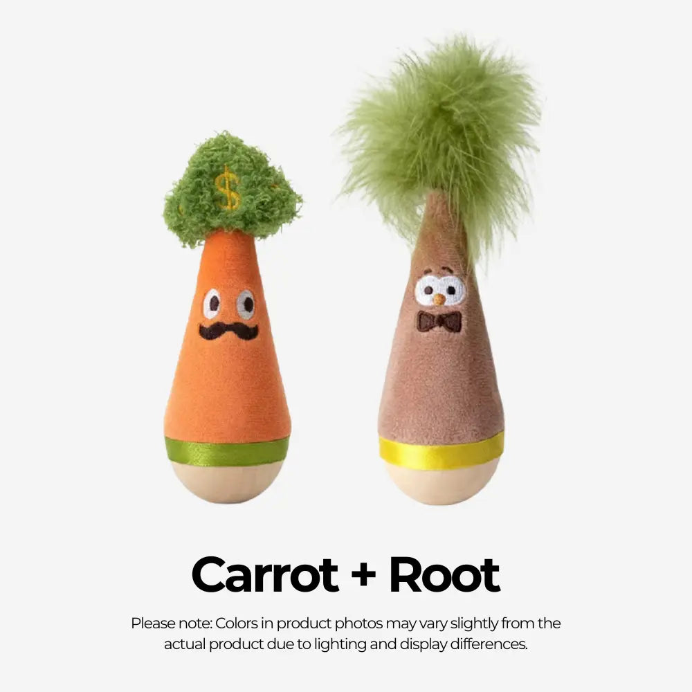 Wobble Carrot Dog Toy