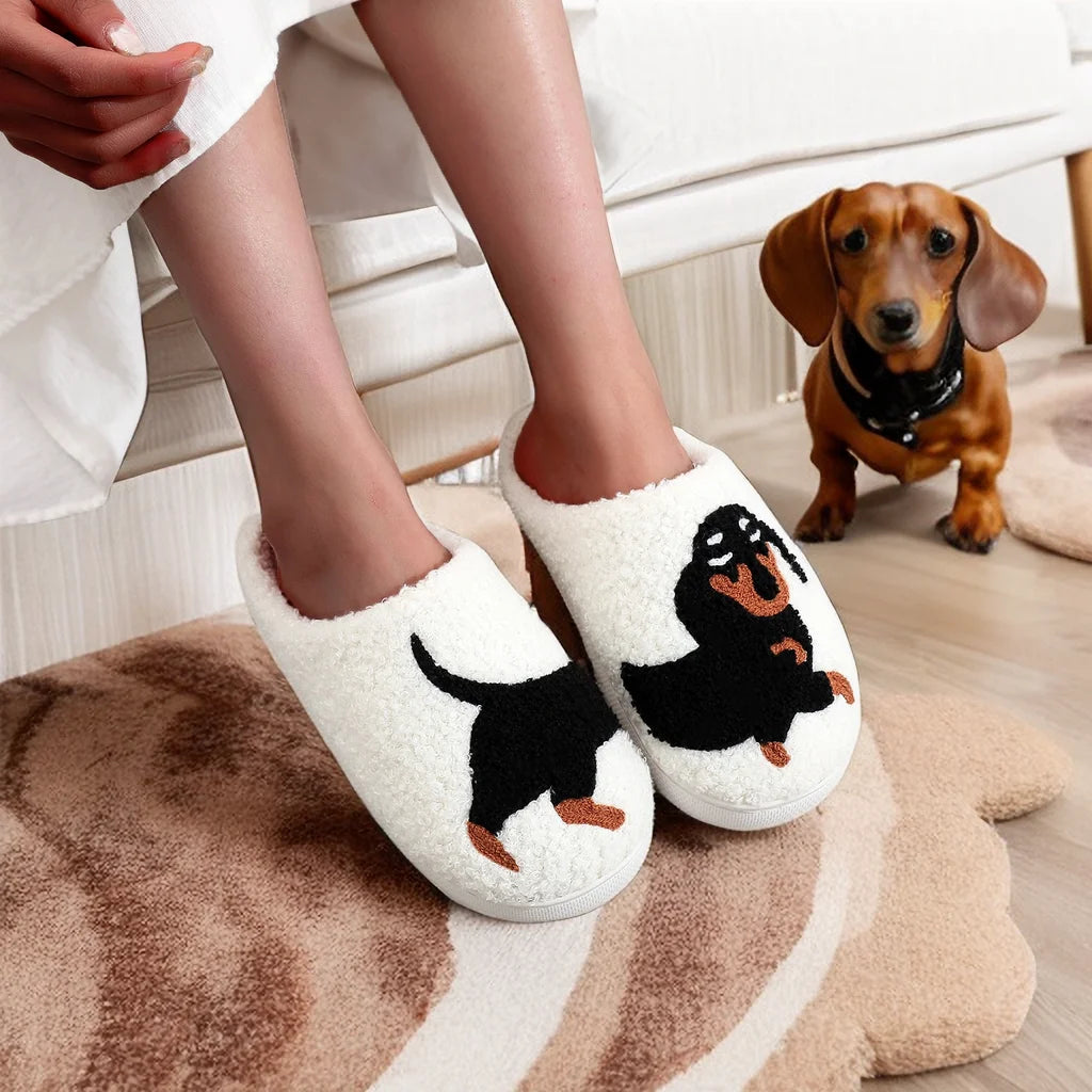 Winter Dachshund Slippers