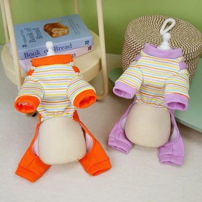 Striped Bear Dog Jumpsuit
