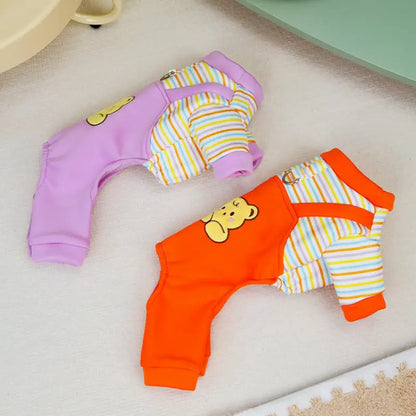 Striped Bear Dog Jumpsuit