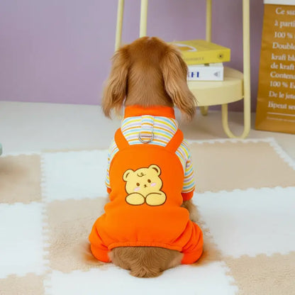 Striped Bear Dog Jumpsuit