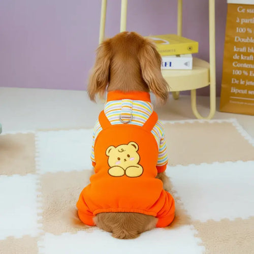 Striped Bear Dog Jumpsuit