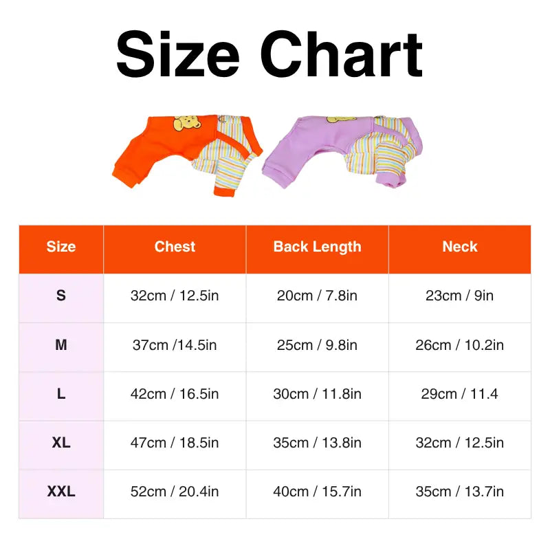 Striped Bear Dog Jumpsuit