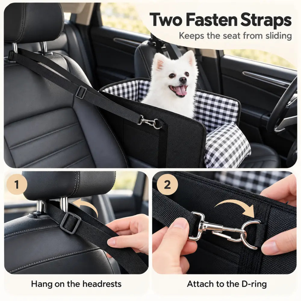 3-in1 Dog Car Seat Booster