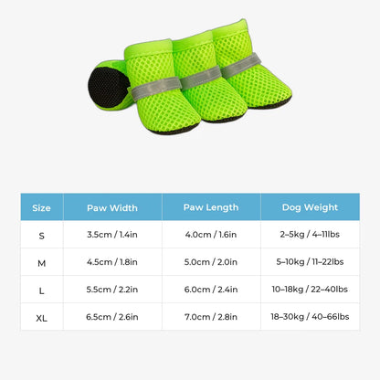 doggofinds-airpaws-mesh-dog-shoes-size-chart