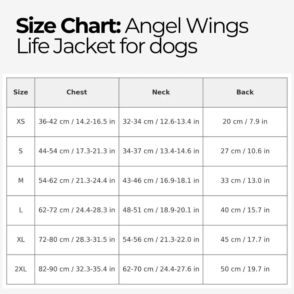 Angel Wings Life Jacket for Dogs