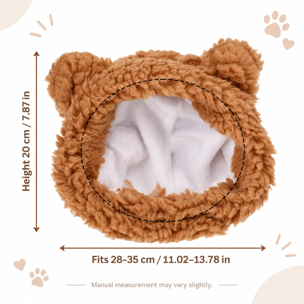 CozyBear Dog Hat