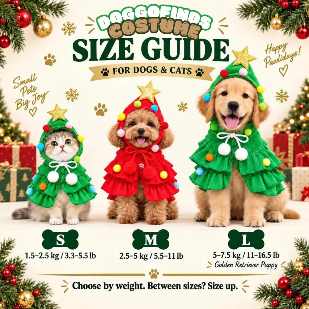 Christmas Tree Dog Costume