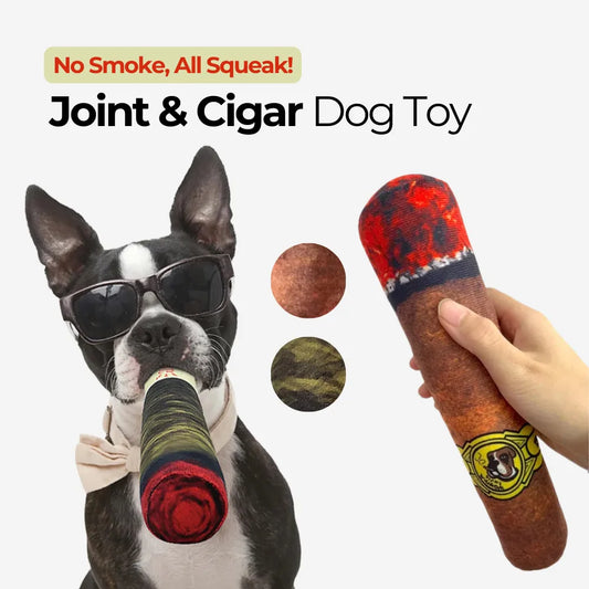 Cigar Plush Dog Toy