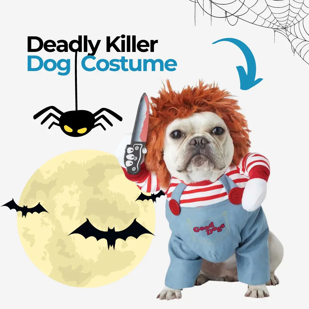 Deadly Killer Halloween Dog Costume