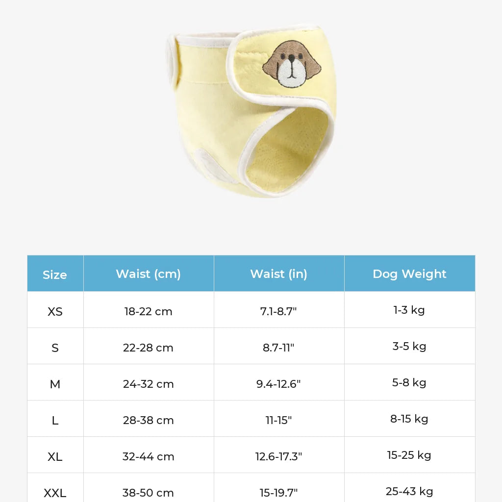 doggofinds-dog-sanitary-pants-size-chart