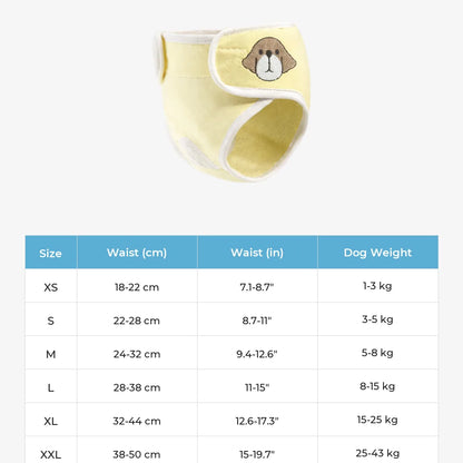 doggofinds-dog-sanitary-pants-size-chart