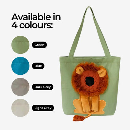 Lion-Shaped Dog Tote Bag