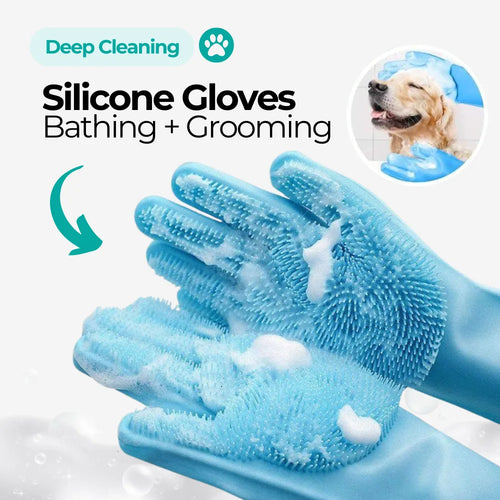 Pet Bathing & Grooming Gloves