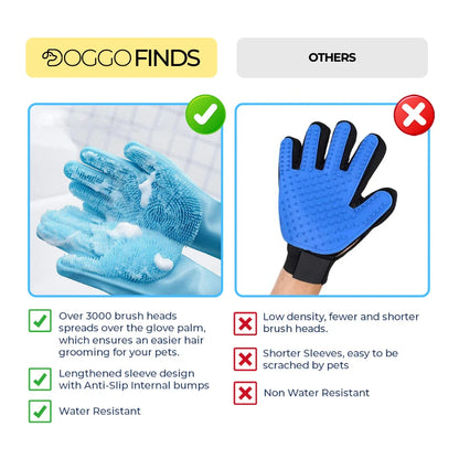 Pet Bathing & Grooming Gloves