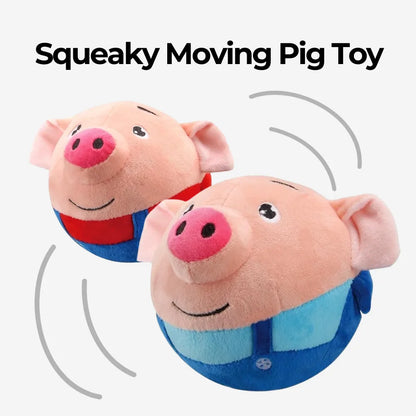 Squeaky Moving Pig Toy