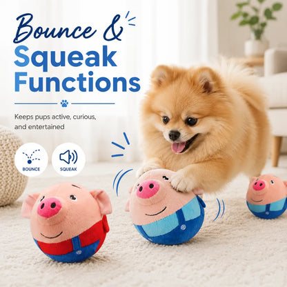 Squeaky Moving Pig Toy
