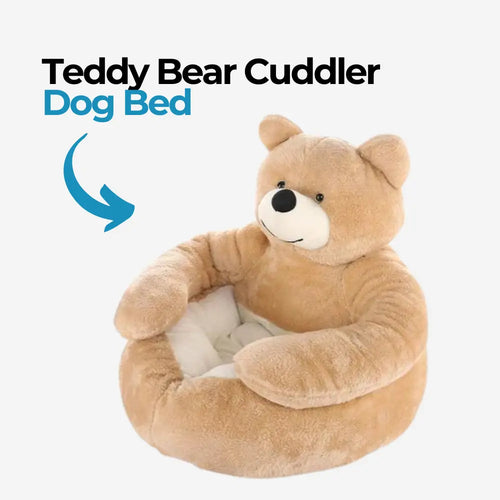 Teddy Bear Cuddler Dog Bed