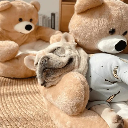 Teddy Bear Cuddler Dog Bed