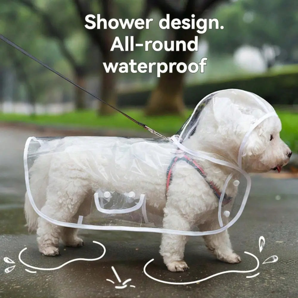 Transparent Dog Raincoat