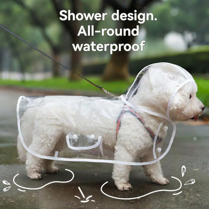 Transparent Dog Raincoat