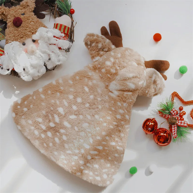 pomeranian dog christmas reindeer costume doggo finds