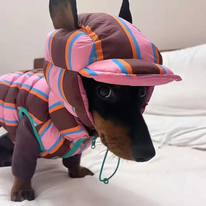 Reversible Dachshund Winter Jacket